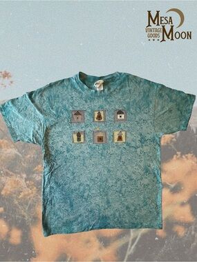 St. John's Bay Teal Short-Sleeve Birdhouse Graphic Tee